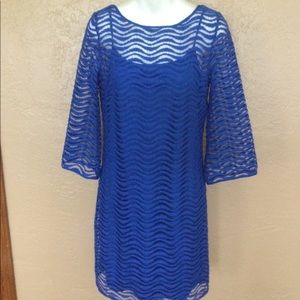Lilly Pulitzer Cobalt Blue Lace Dress S